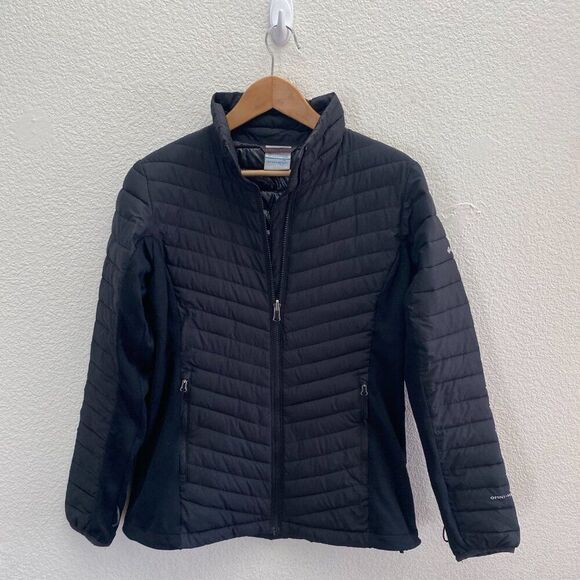 Columbia Junction Forest Hybrid Jacket Puffer Omni-Heat Medium Black Interchange - Picture 1 of 5